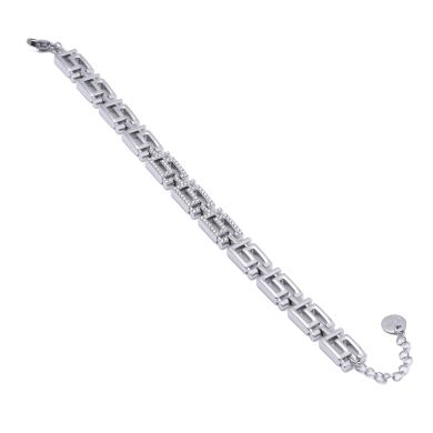 PULSERA ZO15365B PLATEADO ACERO INOXIDABLE