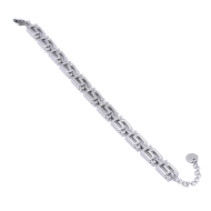 PULSERA ZO15365B PLATEADO ACERO INOXIDABLE