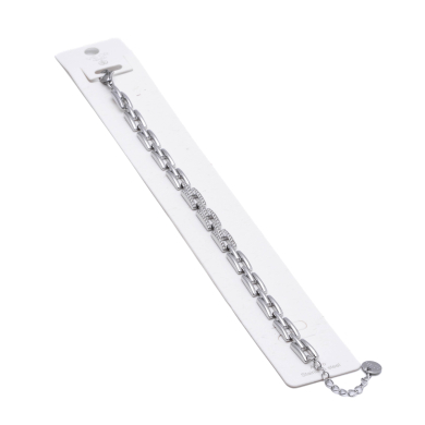PULSERA ZO15369B PLATEADO ACERO INOXIDABLE 2B29
