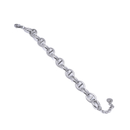 PULSERA ZO15881B PLATEADO ACERO INOXIDABLE