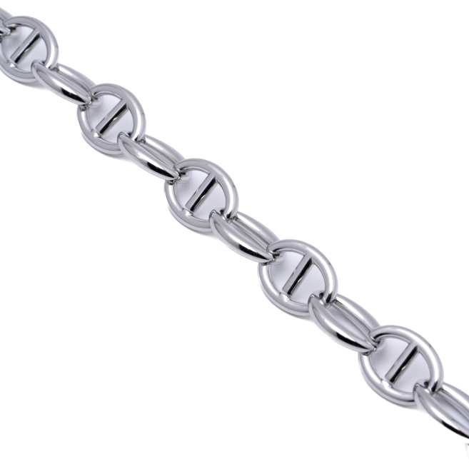 PULSERA ZO15881B PLATEADO ACERO INOXIDABLE