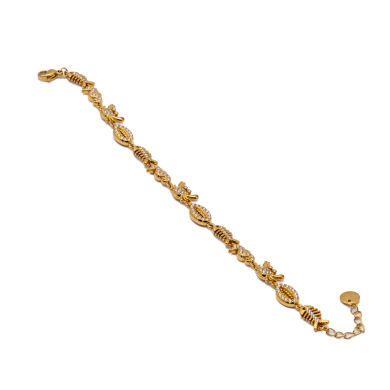 PULSERA ZO15007B DORADO ACERO INOXIDABLE
