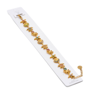 PULSERA ZO15511B DORADO MULTICOLOR ACERO INOXIDABLE