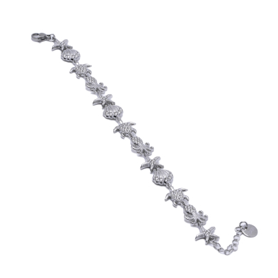 PULSERA ZO15006B PLATEADO ACERO INOXIDABLE