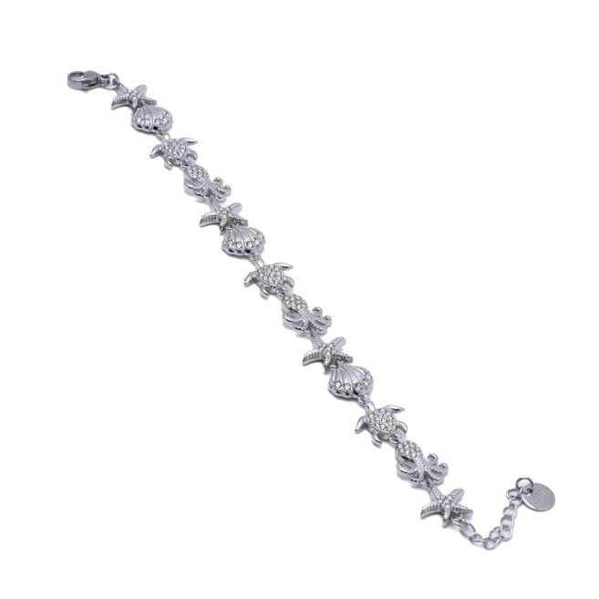 PULSERA ZO15006B PLATEADO ACERO INOXIDABLE