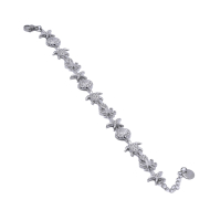 PULSERA ZO15006B PLATEADO ACERO INOXIDABLE