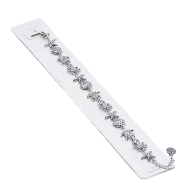 PULSERA ZO15006B PLATEADO ACERO INOXIDABLE