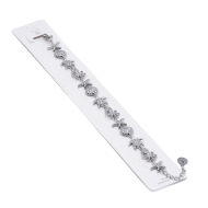 PULSERA ZO15006B PLATEADO ACERO INOXIDABLE