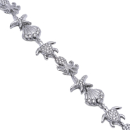 PULSERA ZO15006B PLATEADO ACERO INOXIDABLE