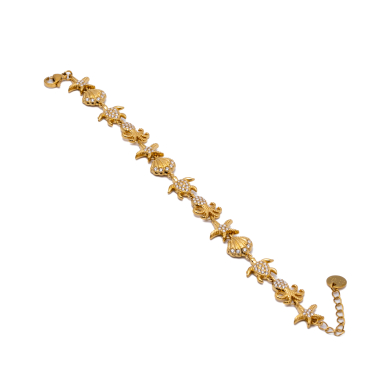 PULSERA ZO15006B DORADO ACERO INOXIDABLE