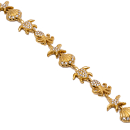 PULSERA ZO15006B DORADO ACERO INOXIDABLE