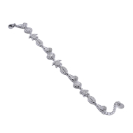 PULSERA ZO15009B PLATEADO ACERO INOXIDABLE