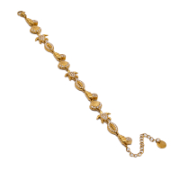 PULSERA ZO15009B DORADO ACERO INOXIDABLE