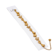 PULSERA ZO15009B DORADO ACERO INOXIDABLE