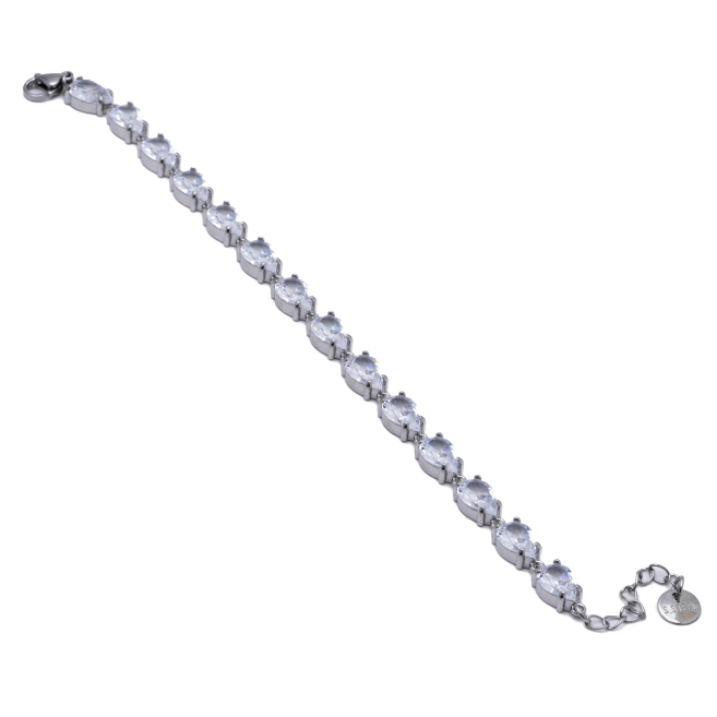 PULSERA ZO15423B PLATEADO ACERO INOXIDABLE