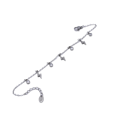 PULSERA ZO14930B PLATEADO ACERO INOXIDABLE