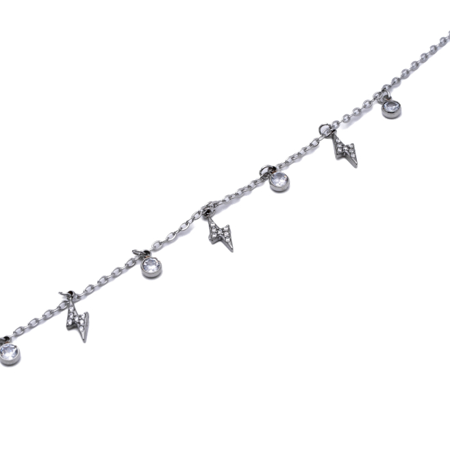 PULSERA ZO14930B PLATEADO ACERO INOXIDABLE