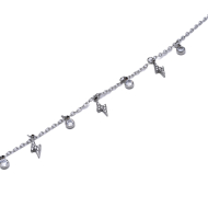PULSERA ZO14930B PLATEADO ACERO INOXIDABLE
