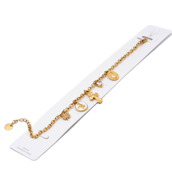 PULSERA ZO15928B DORADO ACERO INOXIDABLE