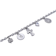 PULSERA ZO15928B PLATEADO ACERO INOXIDABLE