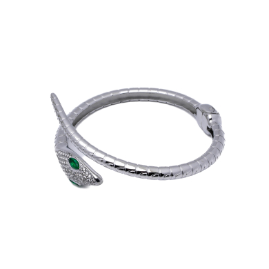BRAZALETE ZO15248B PLATEADO ACERO INOXIDABLE