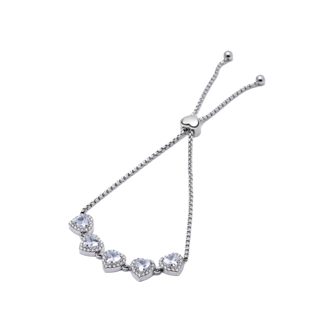 PULSERA ZO15410B PLATEADO ACERO INOXIDABLE