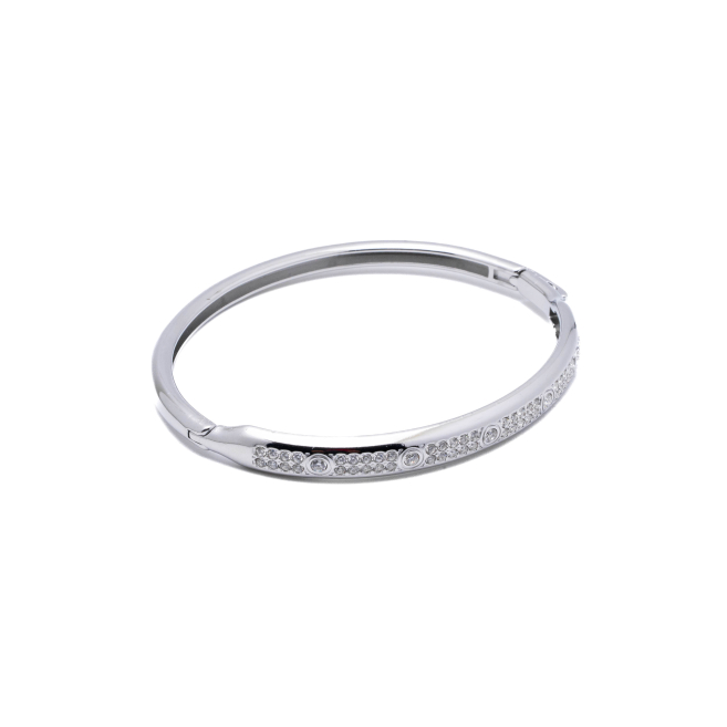 BRAZALETE ZO14379B PLATEADO ACERO INOXIDABLE