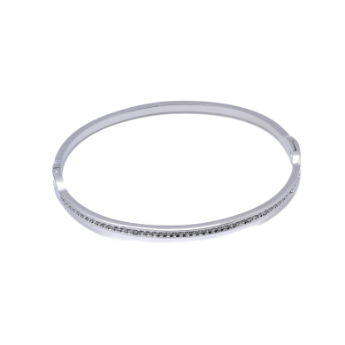 BRAZALETE ZO15516B PLATEADO ACERO INOXIDABLE