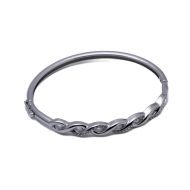 BRAZALETE ZO14515B PLATEADO ACERO INOXIDABLE