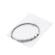 BRAZALETE ZO14515B PLATEADO ACERO INOXIDABLE