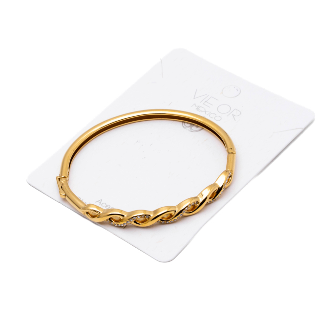 BRAZALETE ZO14515B DORADO ACERO INOXIDABLE