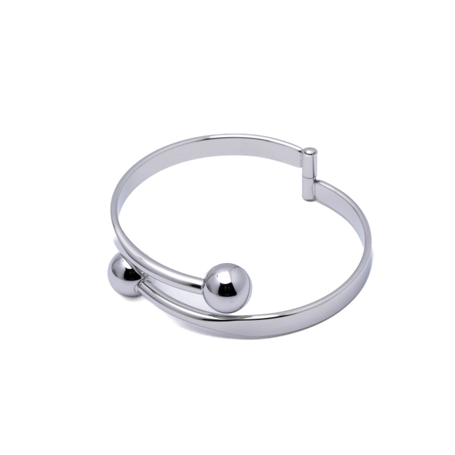 BRAZALETE ZO13547B PLATEADO ACERO INOXIDABLE