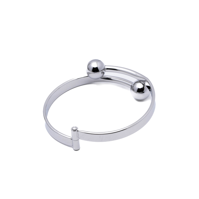 BRAZALETE ZO13547B PLATEADO ACERO INOXIDABLE