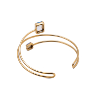 BRAZALETE ZO15475B/BRAZO DORADO AZUL ACERO INOXIDABLE