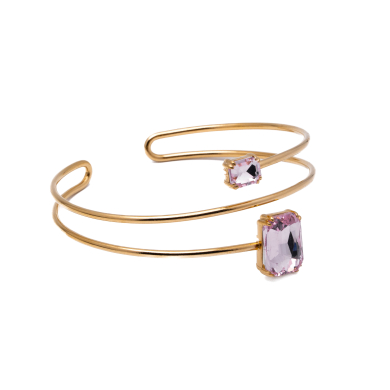 BRAZALETE ZO15475B/BRAZO DORADO ROSA ACERO INOXIDABLE