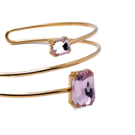 BRAZALETE ZO15475B/BRAZO DORADO ROSA ACERO INOXIDABLE