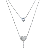 COLLAR ZO12394N PLATEADO ACERO INOXIDABLE 2D47