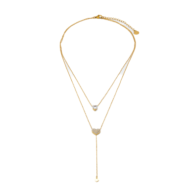 COLLAR ZO12394N DORADO ACERO INOXIDABLE 2D47