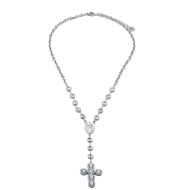COLLAR ZO15892N PLATEADO ACERO INOXIDABLE 2D15