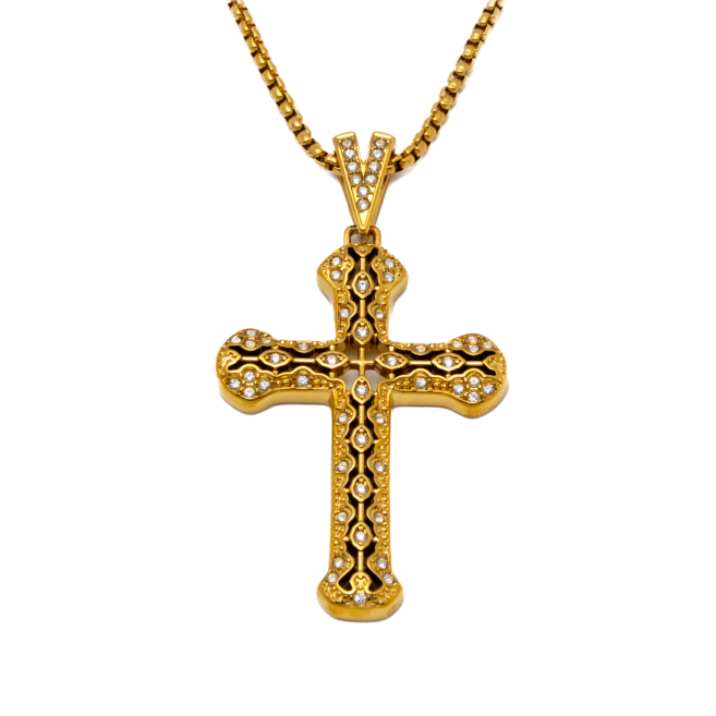 COLLAR ZO15894N DORADO ACERO INOXIDABLE 2D25