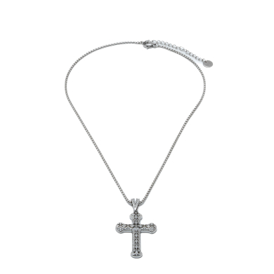 COLLAR ZO15894N PLATEADO ACERO INOXIDABLE