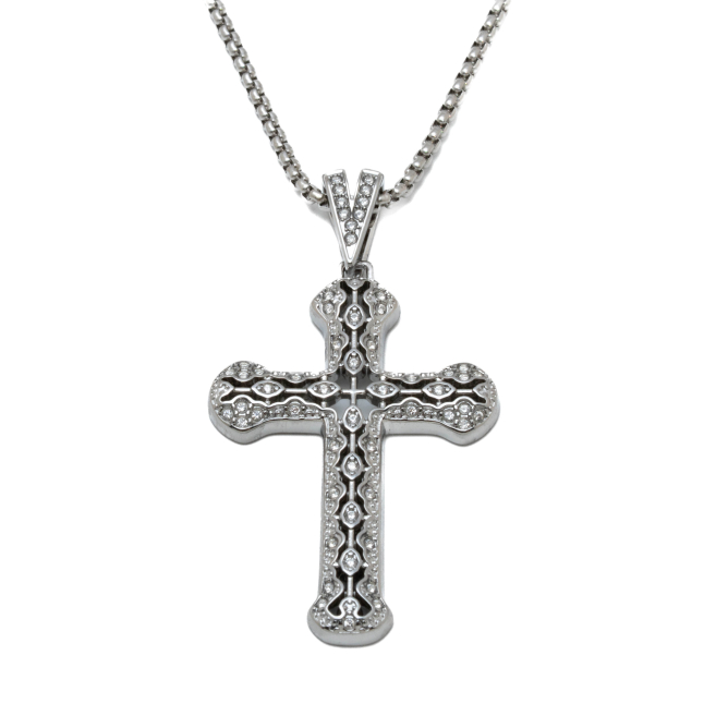COLLAR ZO15894N PLATEADO ACERO INOXIDABLE