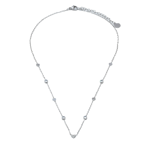 COLLAR ZO11651N PLATEADO ACERO INOXIDABLE 2D13