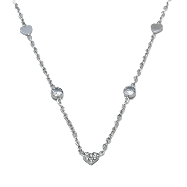 COLLAR ZO11651N PLATEADO ACERO INOXIDABLE 2D13
