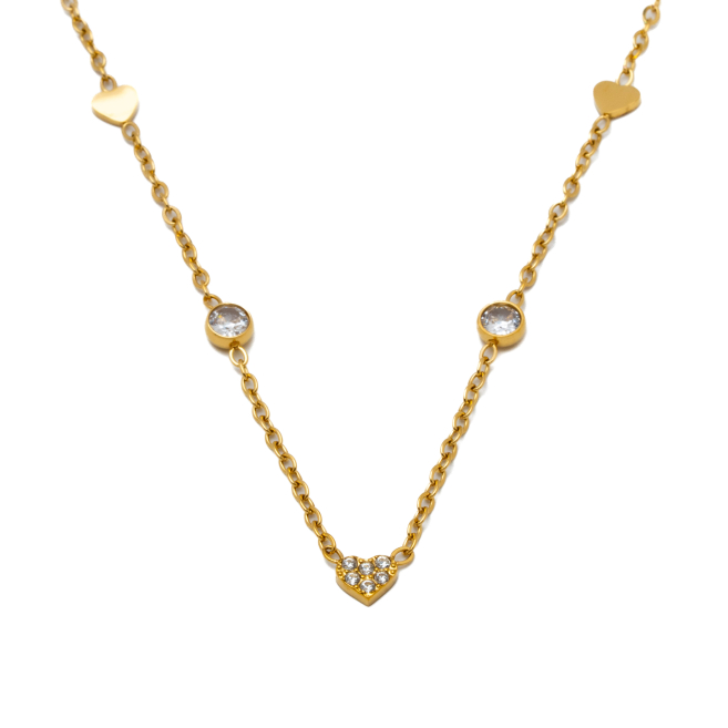 COLLAR ZO11651N DORADO ACERO INOXIDABLE 2D13