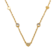 COLLAR ZO11651N DORADO ACERO INOXIDABLE 2D13