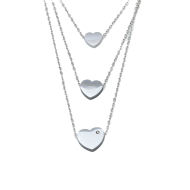 COLLAR ZO3656N PLATEADO ACERO INOXIDABLE 2D310