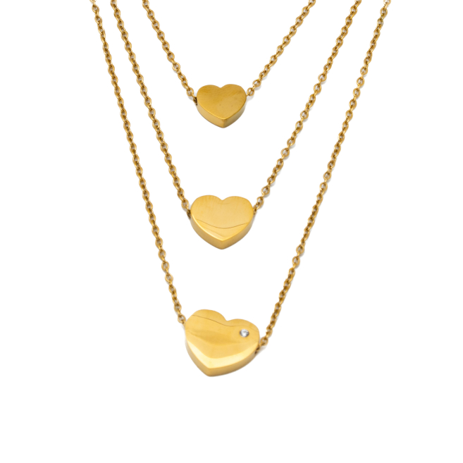 COLLAR ZO3656N DORADO ACERO INOXIDABLE 2D310
