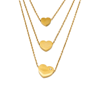 COLLAR ZO3656N DORADO ACERO INOXIDABLE 2D310