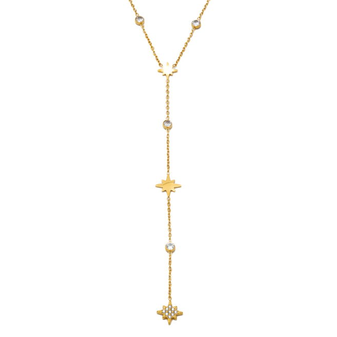 COLLAR ZO14976N DORADO ACERO INOXIDABLE 2D18